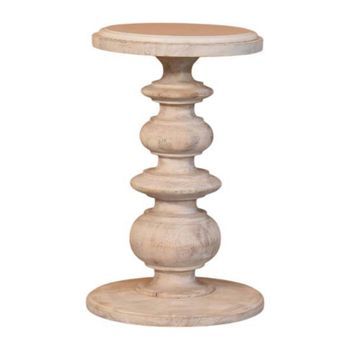 Mesa Auxiliar De Madera Maciza, Muebles Artesanales, Mármol Bellis.