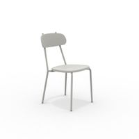conjunto de 4 sillas de jardin de metal gris 45x53 cm 84h
