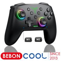 controlador inalambrico bluetooth beboncool para switch 2switch oledliteandroidios conexion con cableinalambrica mando profesional para pc