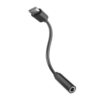 Muvit For Change Adaptador USB-C a Jack 3.5mm Negro