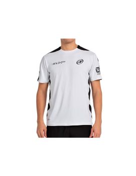 Camiseta de pádel Bullpadel Paquito 25I 012 Hombre Blanco