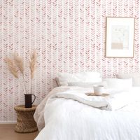 papel pintado autoadhesivo hojas vintage rosa caliente 50x300 cm