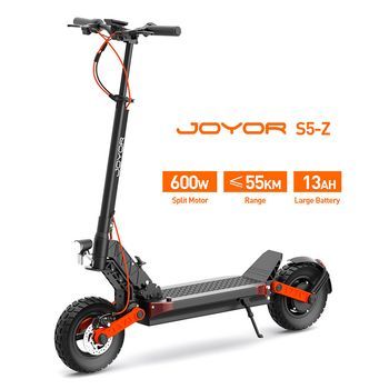 Patinete Eléctrico Joyor S5-z De 600 W, 48 V, 13 Ah, Autonomía De 55 Km, Intermitentes, Doble Suspensión Y Frenos De Disco.