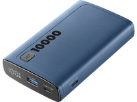 powerbank - cellularline elite 10000 mah 20 w hasta 72h de carga usb c a azul