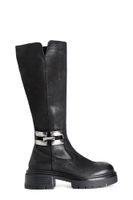 bota de nobuk con bocado de caballo black