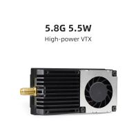 hglrc 58g transmisor de alta potencia 55w vtx protocolo tbs smartaudio ajuste de parametros osd para drones rc de larg
