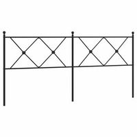 cabecero de cama  panel de cabecera  decoracion de pared de metal negro 180 cm