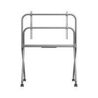 spc lumacore soporte con ruedas para pantallas 55 a 86 vesa hasta 800 mm acero titanio