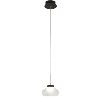 Arabella - Lámpara Colgante Individual De Fabas Luce - Led De 8 W - Lámpara De Techo De 14 Cm De Diámetro, Color Blanco