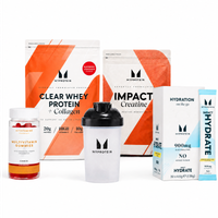 impact week clear protein bundle - lemon  lime - 20raciones - raspberry lemonade