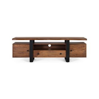 Mueble Tv En Palisandro Y Patas De Metal
