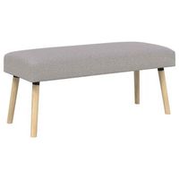 banco liso gris claro 110 x 40 x 46 cm boucle vidaxl