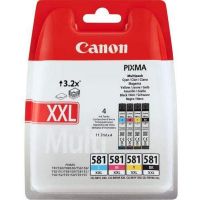 canon cli-581cmyk xxl multipack original negrocianmagentaamarillo