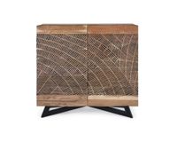 aparador de madera de acacia y metal