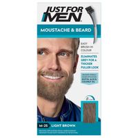 just for men moustache  beard light brown hair dye m-25
