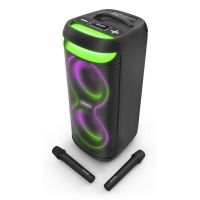 altavoces energy sistem party karaoke inalambricos 150w con microfonos y luces led
