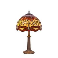 sobremesa tiffany mediano diametro 30cm serie belle amber