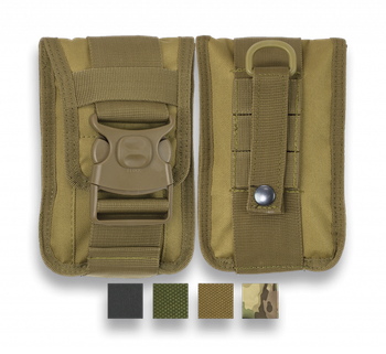 Funda tipo bolso Barbaric de nylon 600D de color Verde tamaño 11x17x8 cm con sistema molle