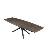 mesa fija madera marron cm 200x100 75h