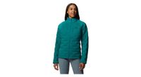 chaqueta mountain hardwear stretchdown mujer verde