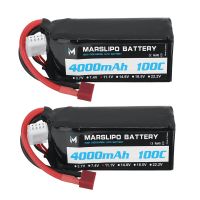 bateria lipo marslipo 111v 4000mah 100c 3s con conector t para coche rc