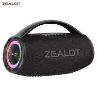 altavoz bluetooth zealot-s97 de 80w potente altavoz inalambrico con mango portatil para fiesta camping luz colorida rgb