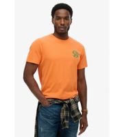superdry para hombre m1012373a camiseta neon relaxed naranja xl casual algodon manga corta