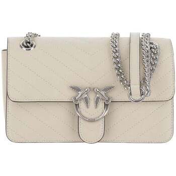 Pinko Bolso Bolso con solapa Love One Light Mini Vitello Wr Blanco para mujer