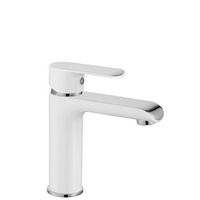 grifo de lavabo rea bloom white chrom low