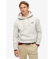superdry para hombre m2013677a sudadera con capucha y logotipo essential gris xxl casual algodon sostenible