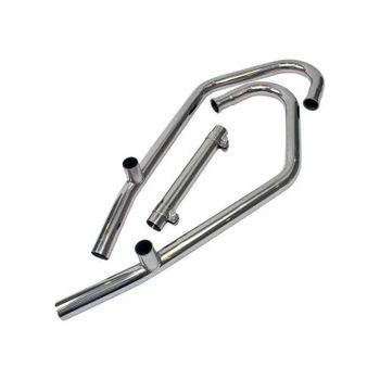 Tubo de escape Moto Guzzi V 50 II kit tubo cruzado inox