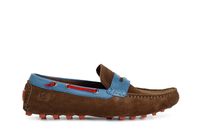 mocasines en piel de ante con apliques en contraste multi tdm