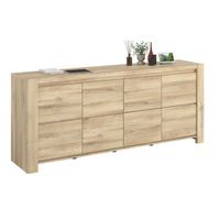 aparador comedor city color roble kronberg 197x82x43 cm comedor moderno