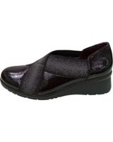 de pitillos mocasin de piel con adorno elastico comodidad confort y esti negro