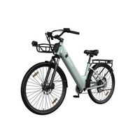 bicicleta electrica urbana velopro c1pro 250 w bateria 36 v 18 ah frenos hidraulicos potencia ajustable verde