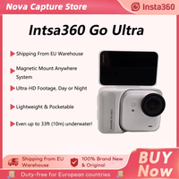 camara deportiva insta360 go ultra 4k 60fps vista en primera persona pov en nieve manos libres ultra-hd estabilizacion magnetica insta 360 go ultra