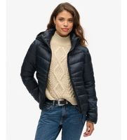 superdry para mujer w5011724a chaqueta fuji quilt marino l casual poliester reciclado sostenible
