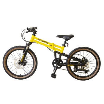 [EU DIRECT] SINOHON Zhanshen 20-6 Bicicleta plegable llantas de 20 pulgadas capacidad de carga 50 kg 6 velocidades trans