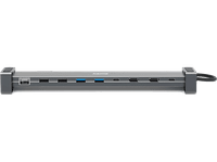 hub - hama 00200145 9 conexiones 5 gbits plata