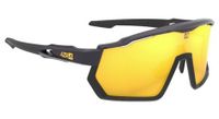 conjunto de gafas azr pro race rx negras transparentes   lente hidrofobica dorada