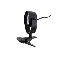 lampara de pinza de metal negro