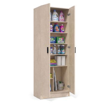 Armario De 2 Puertas 60x180 Cm Multi Useful Microcemento Beige 60 X 180 X 37 Cm