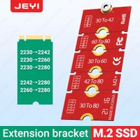 jeyi m2 ngff nvme ssd soporte de extension transferencia 2230 2242 2260 2280 longitud extender adaptador soporte tarjeta placa cambio tamano largo