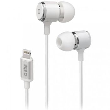 SBS Mix 100 Auricular In-Ear con Cable Lightning Blancos