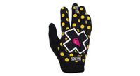 muc off polka yellow   black mtb long gloves