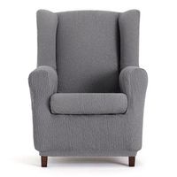 funda de sofa orejero elasticas modelo 8 troya gris