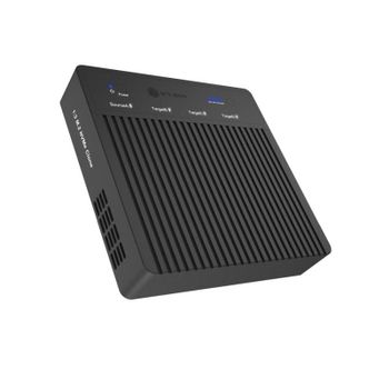 Base de conexión ICY BOX IB-4013MCL-C4 aluminio USB4 4x M.2 NVMe clonación 1:3