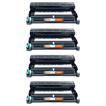PcCom Essential Brother DR3300 Tambor Compatible Negro Pack 4