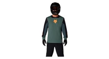 Camiseta de manga larga fox defend creation verde para hombre