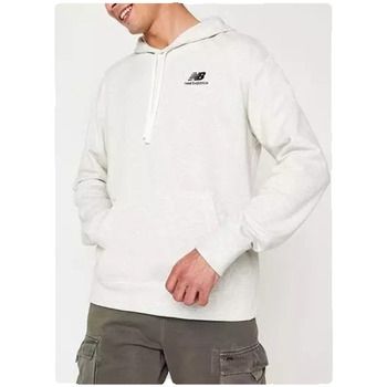 New Balance Jersey Sweat à capuche UNISSENTIALS PO gris clair para hombre